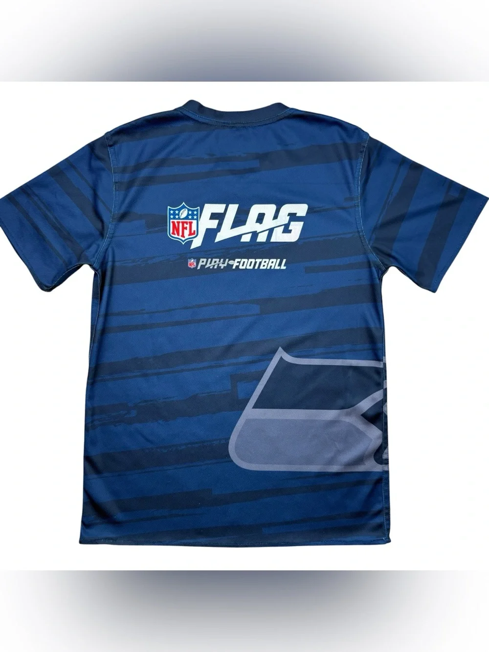 Boys Seattle Seahawks REVERSIBLE NFL Flag Football Jersey Shirt Top size YOUTH L
